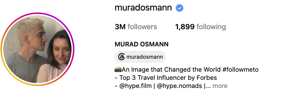  Murad Osmann, a travel photographer, framing an iconic destination in a polished Follow Me To-style visual composition.
