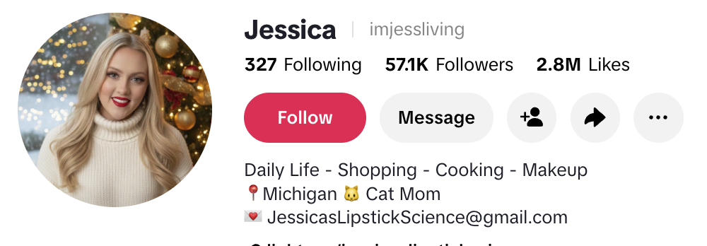  imjessliving, a home, beauty, and retail creator, smiling in a bright interior styled with accessible decor finds.
