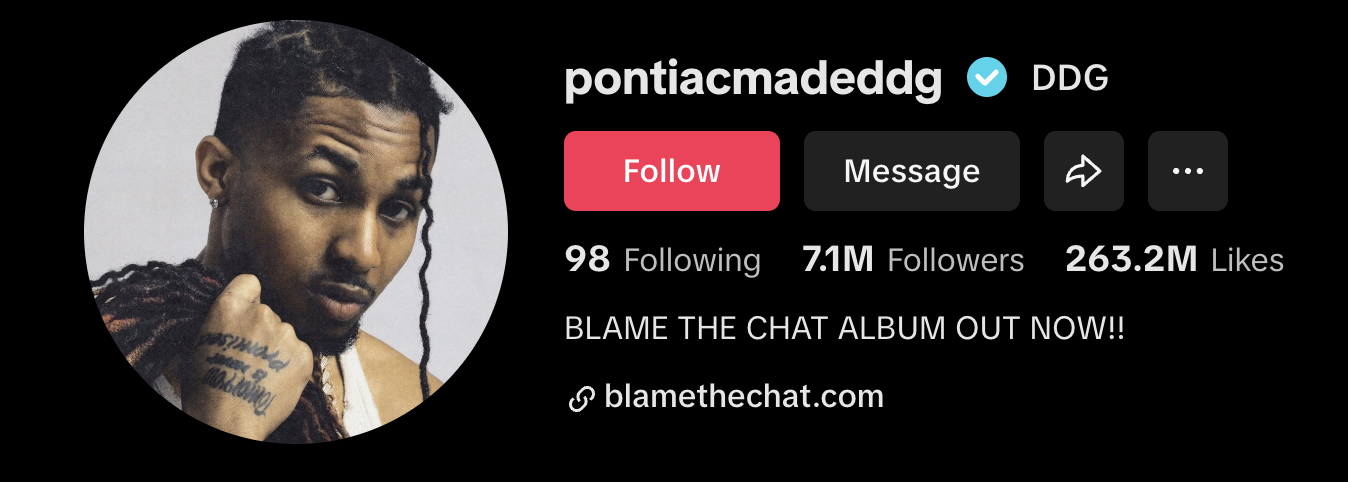 DDG TikTok Profile