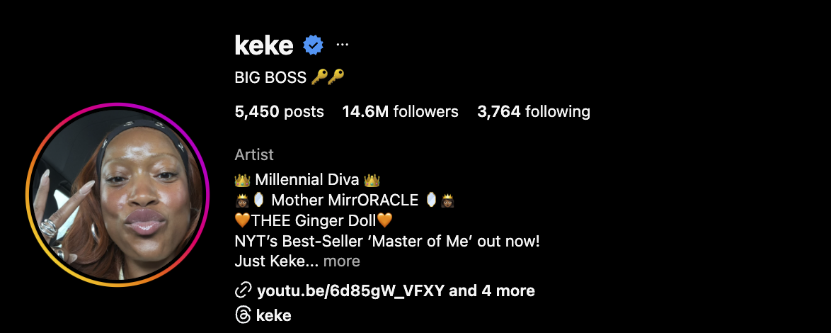 Keke Palmer IG