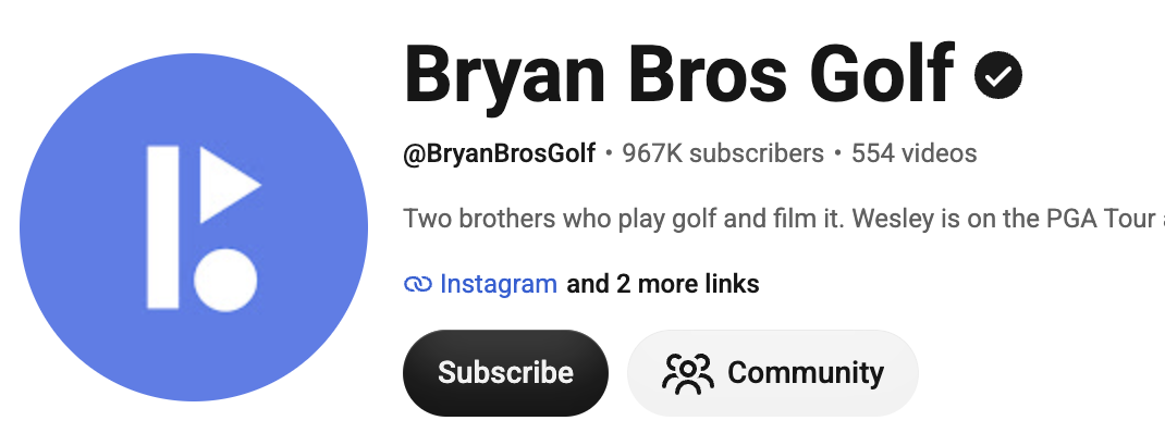 Bryan Bros Golf