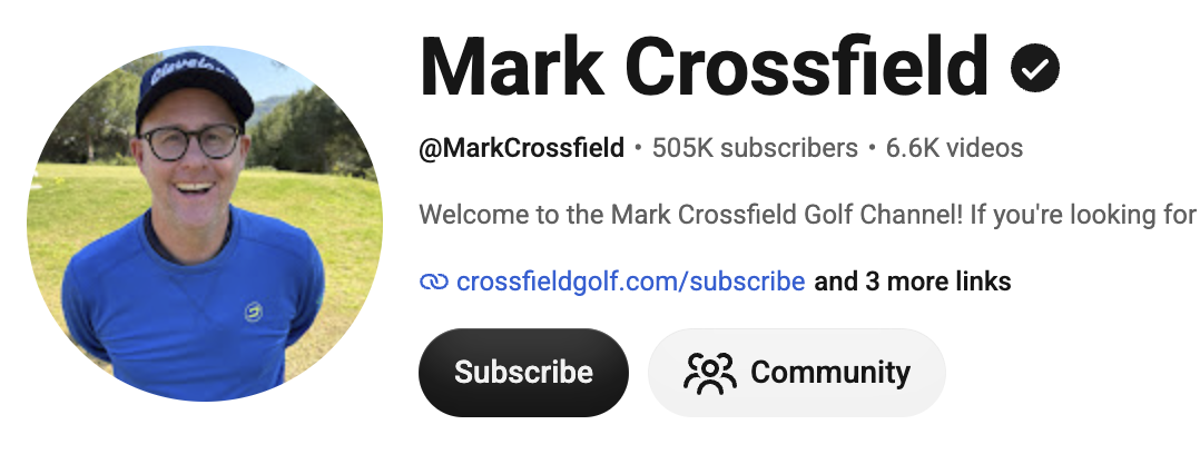 Mark Crossfield golf