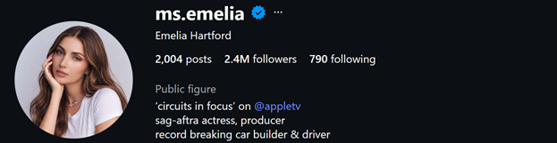 Ms. Emelia