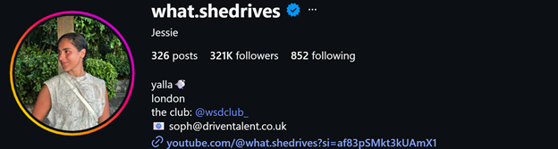 What She Drives