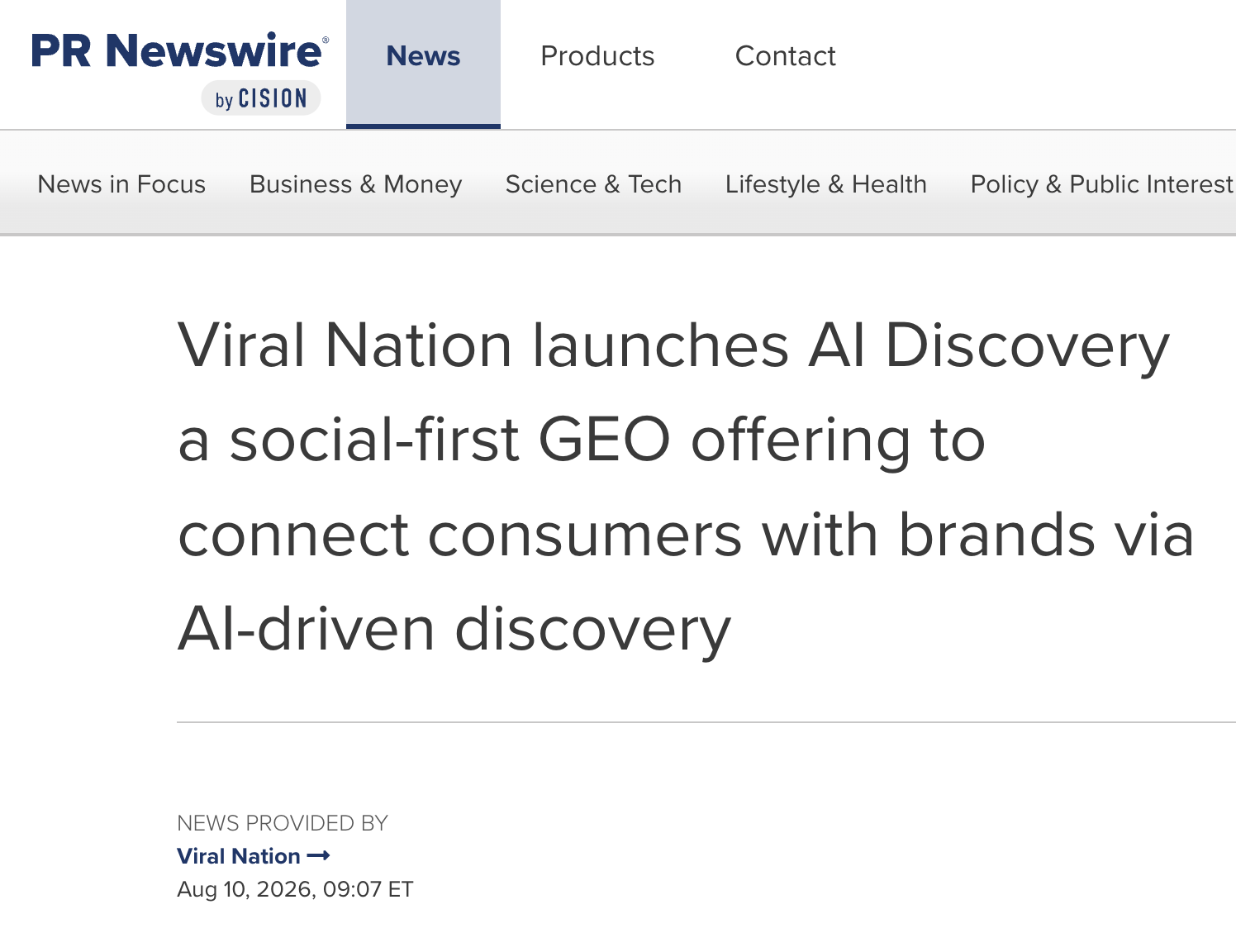 AI Discover GEO offering