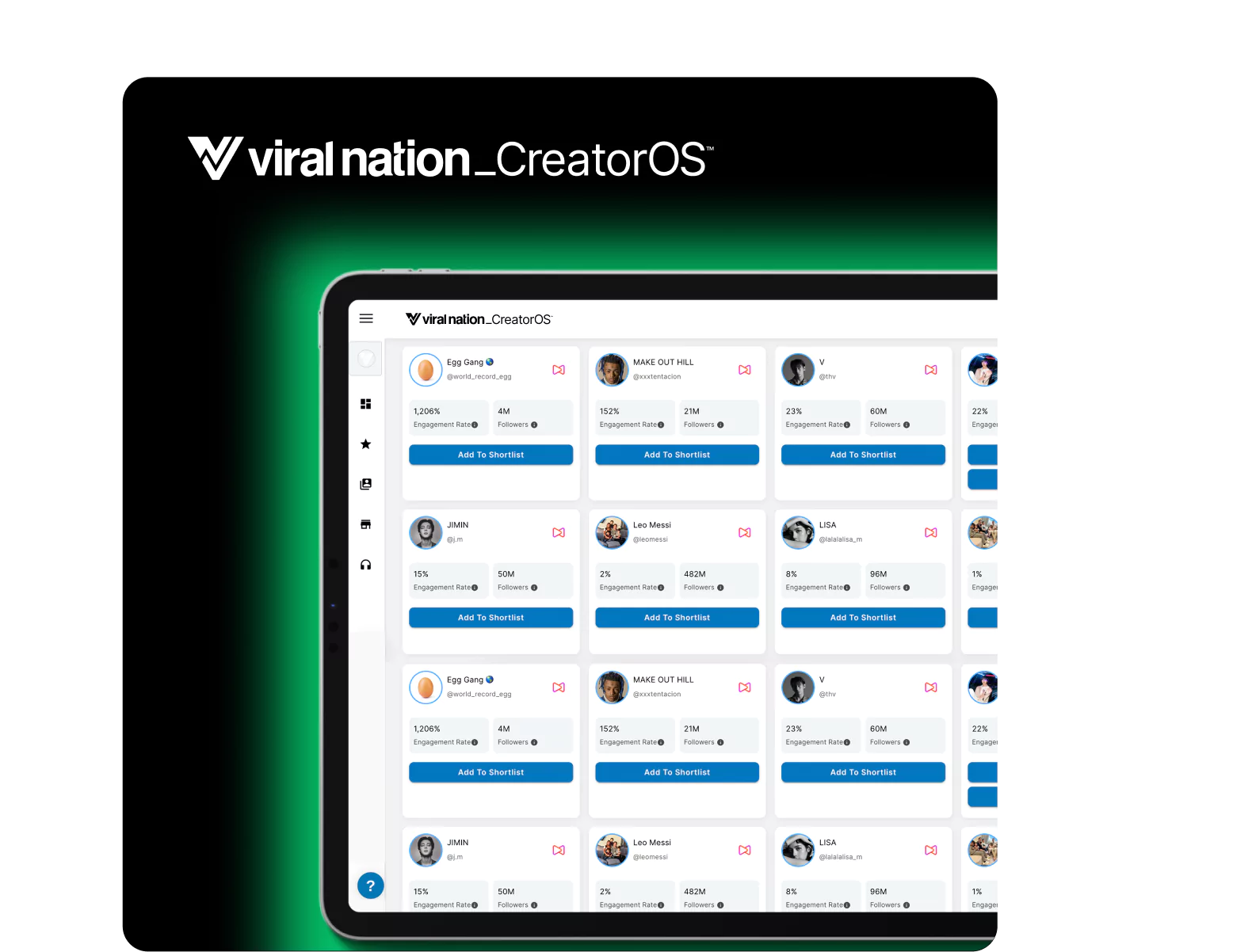 End-to-end creator management with Viral Nation CreatorOS
